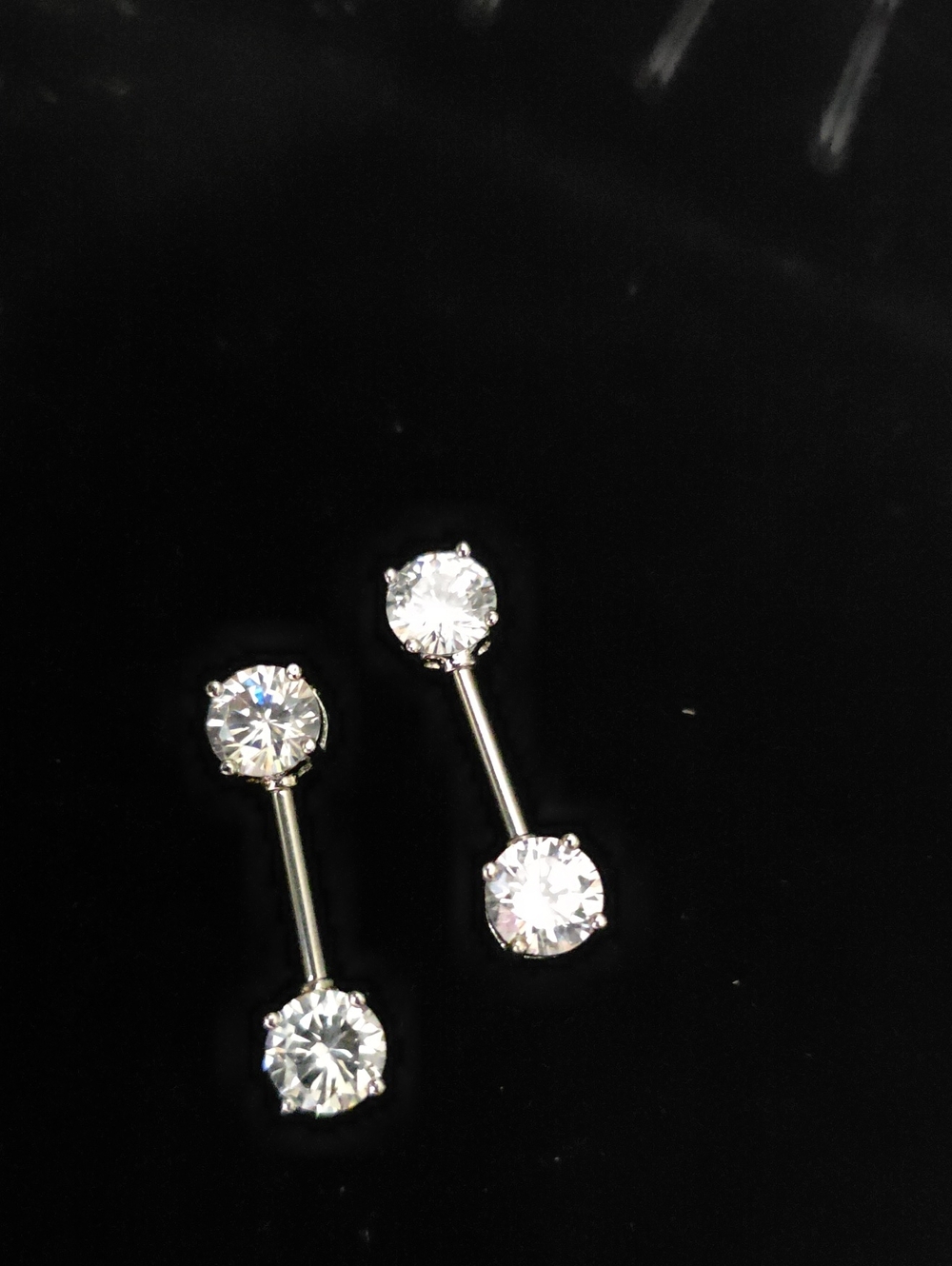 silver nipple barbells